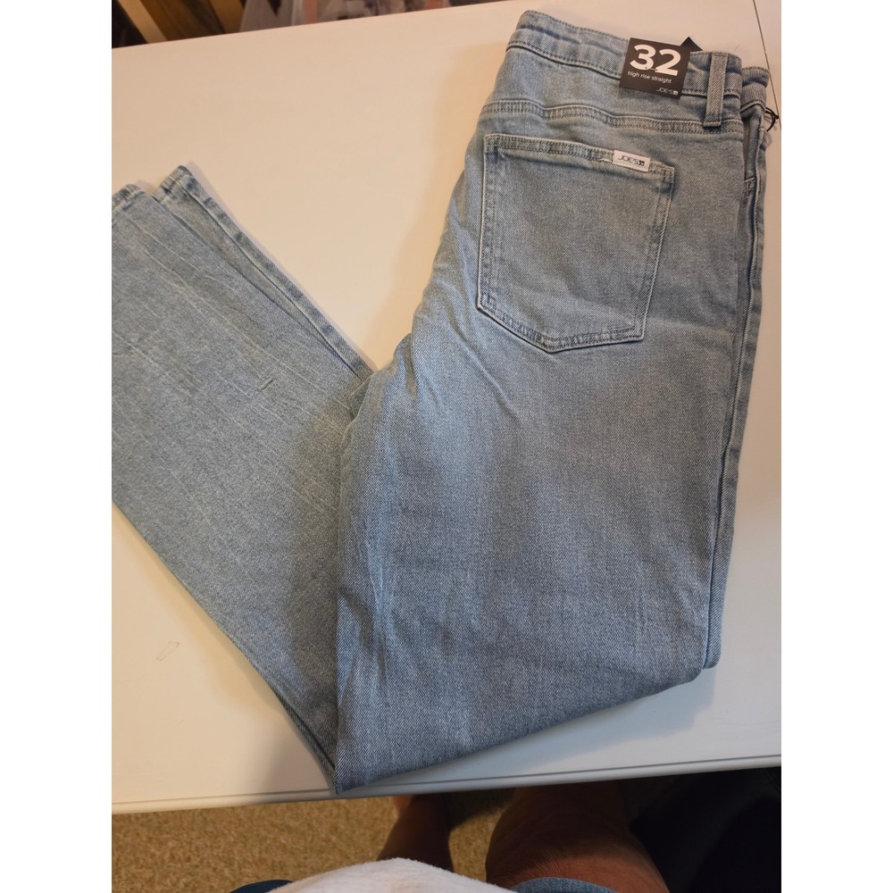 Joes Jeans Womens High Rise Straight Leg Light Wash Denim Blue Jeans Size 32 NWT